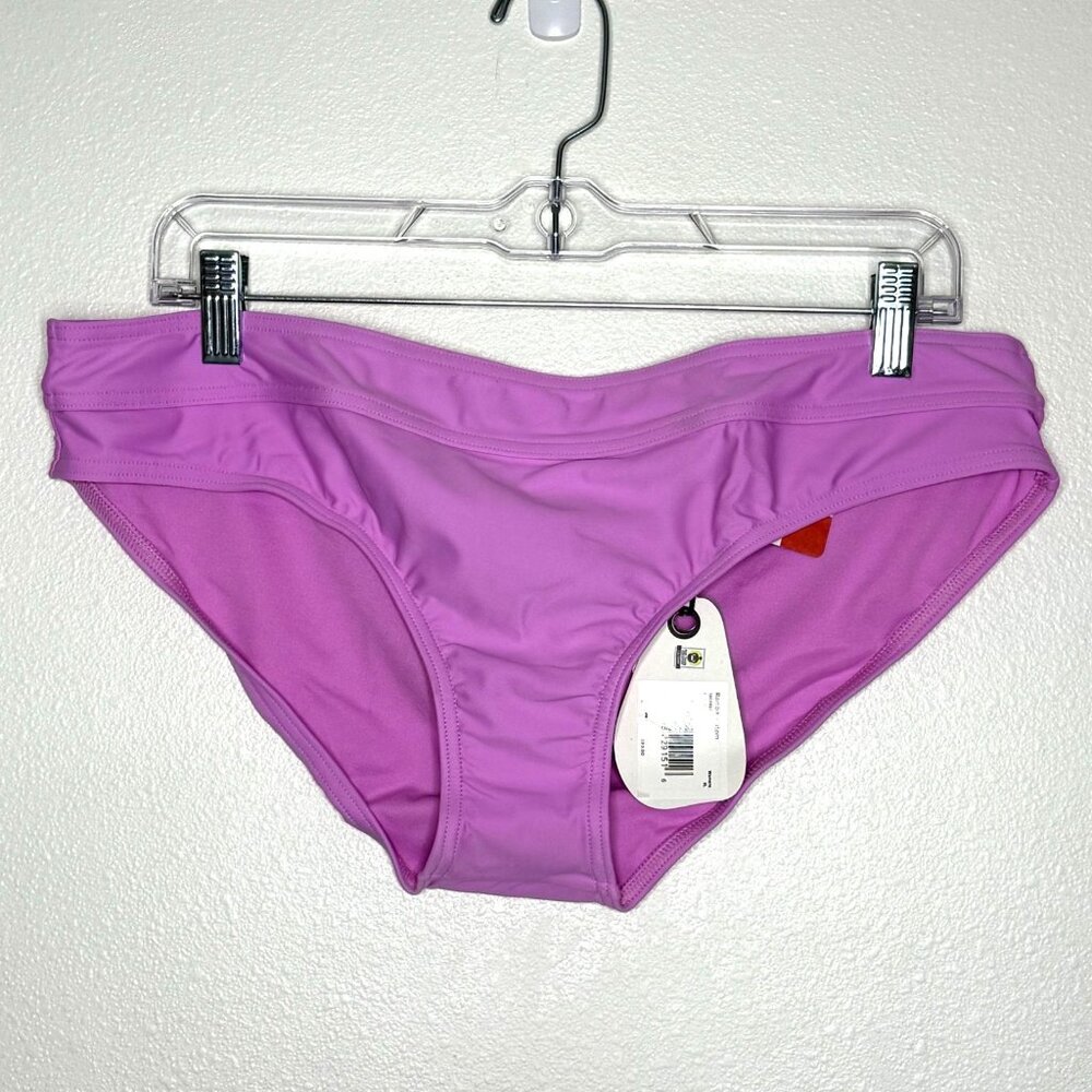 NEW Prana Ramba Bikini Bottom Women's XL Solid Pink Sporty Brief Swimwear